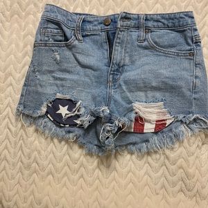 High rise denim shorts CLEARANCE